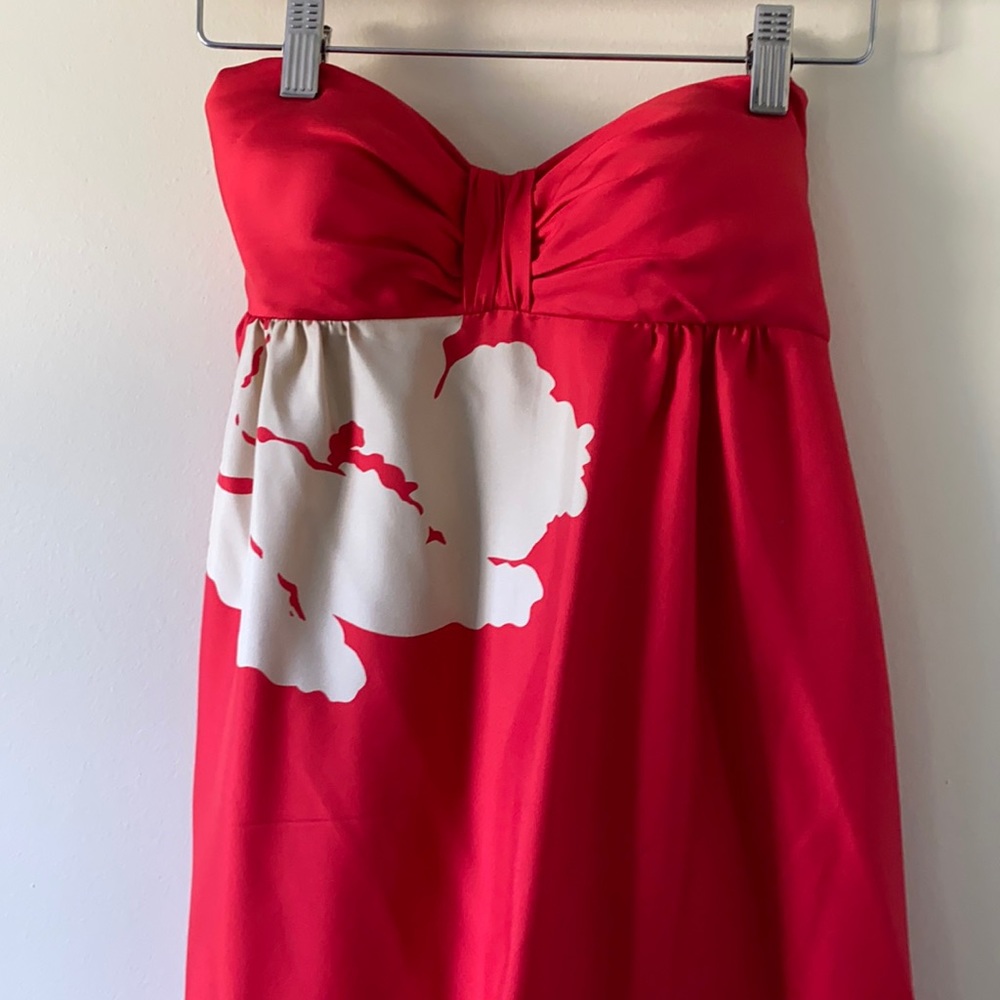 Tibi Silk Strapless Gown 4